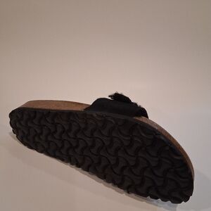 Papillio Black Women's Slippers. Lambskin